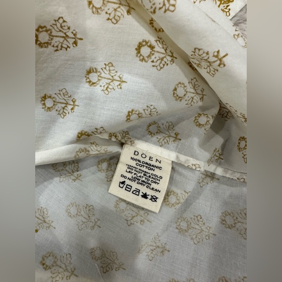 NWT DOEN Opal Dress in Cream Sunflower Block Print - XS - Picture 7 of 8